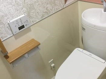 パネル壁でふき取りも簡単です。