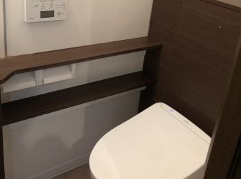 たっぷり収納の住宅用システムトイレのレストパル。