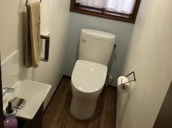 手洗器を新設し、内装も一新して素敵な空間になりました。